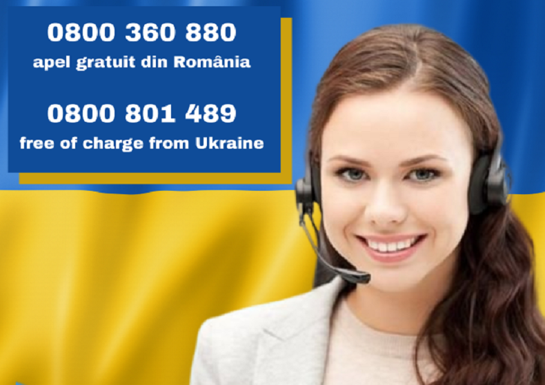 Refugiații din Ucraina au la dispoziție două linii telefonice gratuite