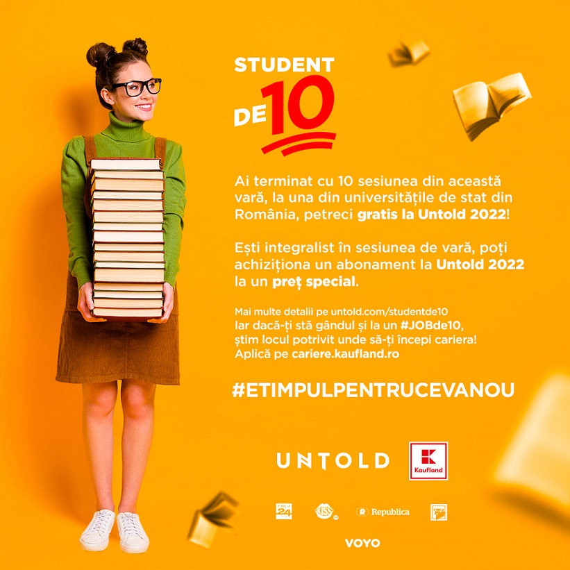 Untold lansează campania Student de 10