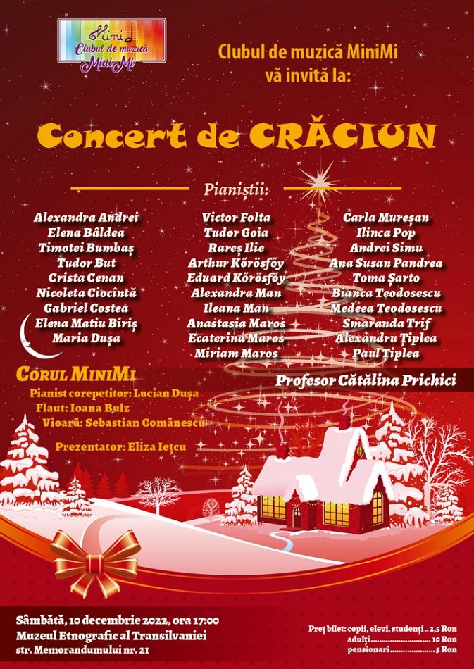 Concert de Crăciun 10 decembrie