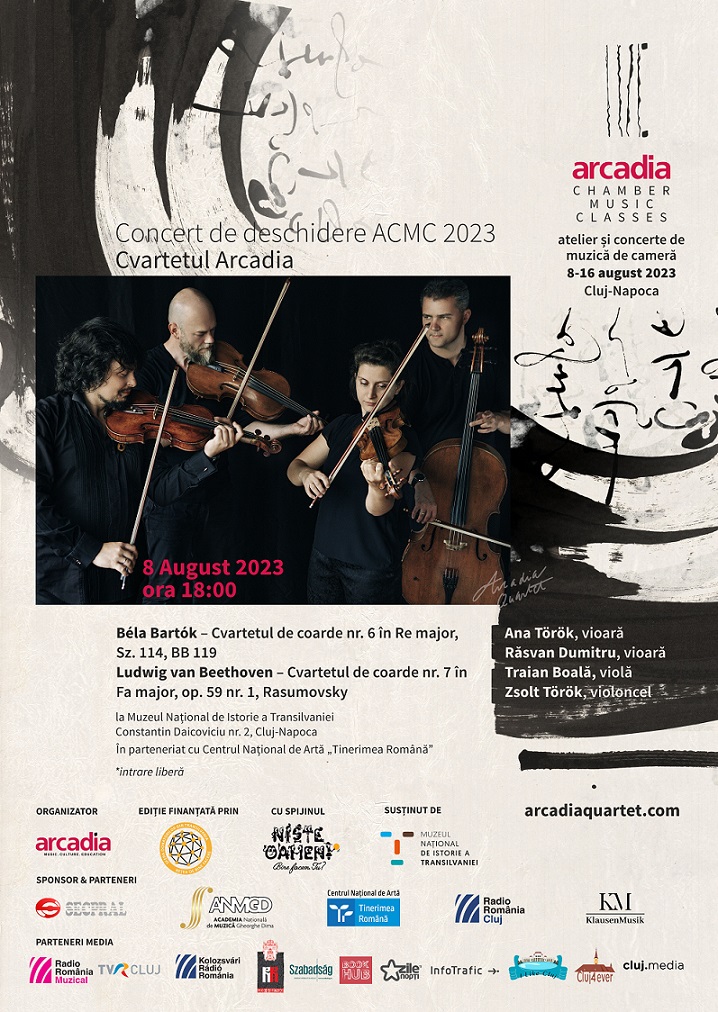 Concert de deschidere cu Cvartetul Arcadia